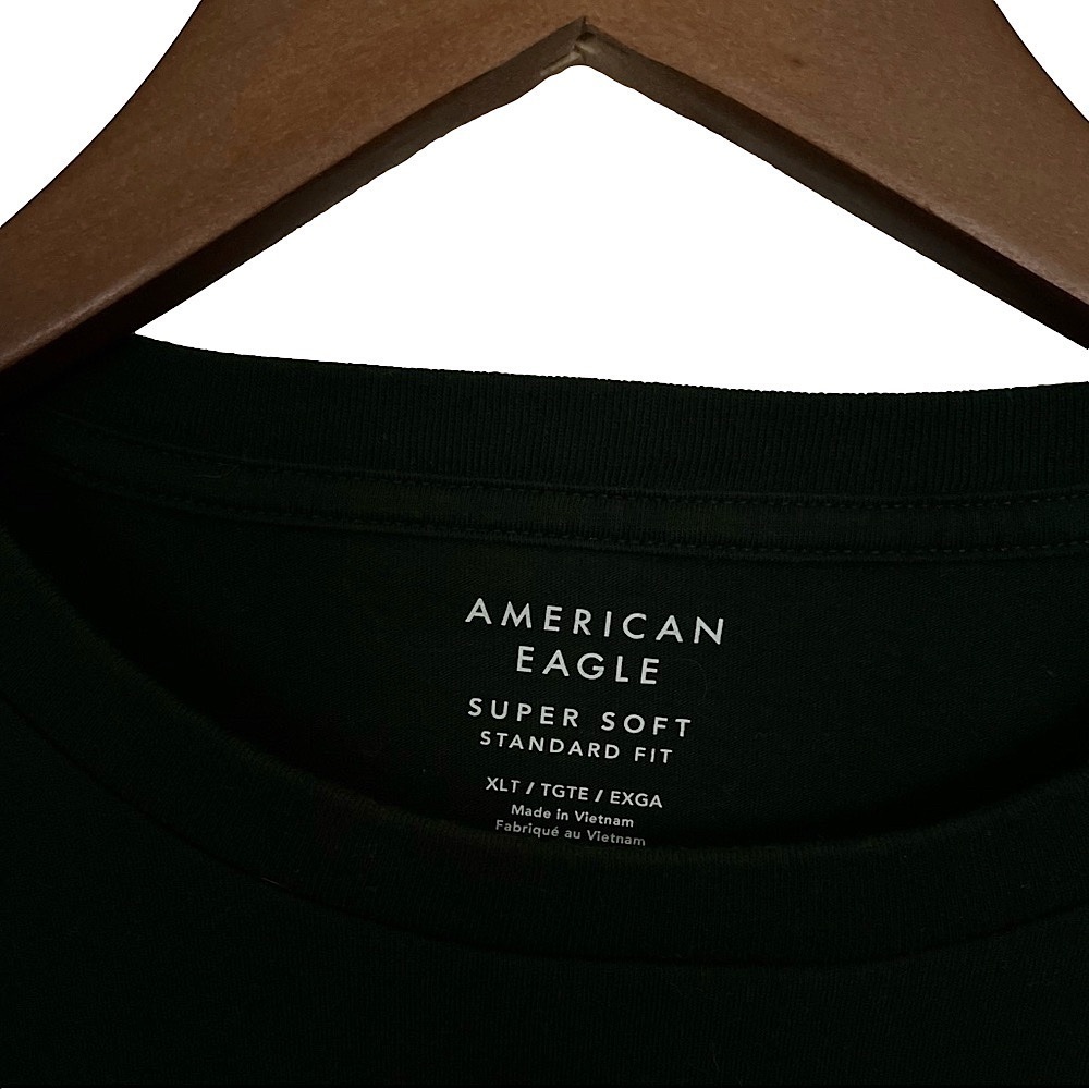 AE MEN'S FOREST GREEN LONG SLEEVE CITY GRAPHIC SUPERSOFT T-SHIRT - SZ XLT - Picture 5 of 8